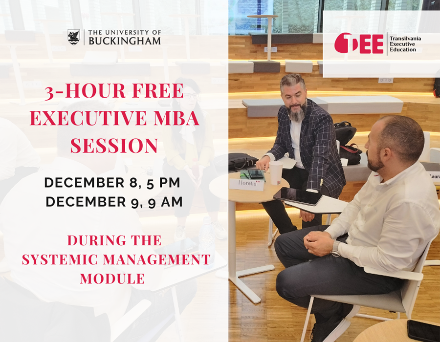 3-hours Free Sessions –2023 last opportunity to experience what the EMBA has to offer!