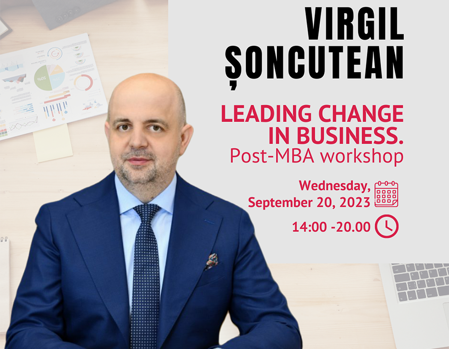LEADING CHANGE IN BUSINESS - a Post-MBA session on September 20